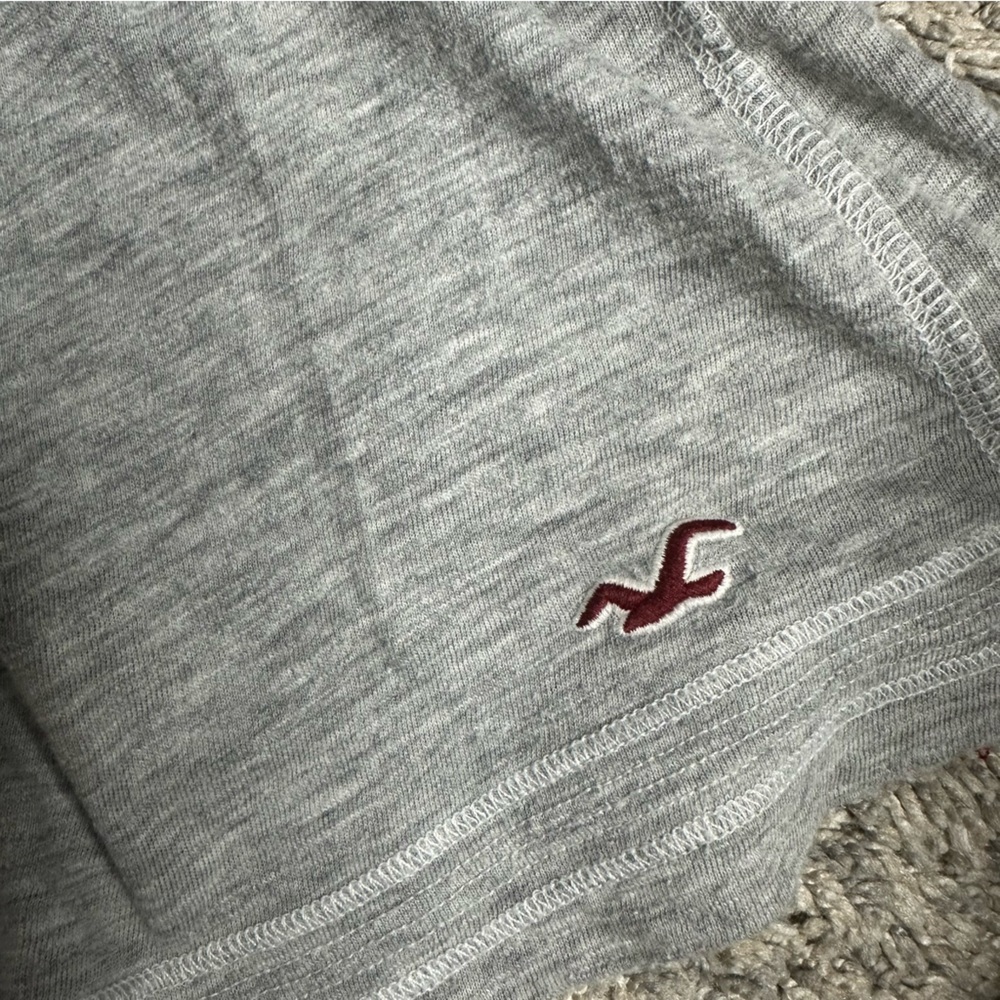 Hollister Vintage Y2K Bella Swan Babydoll twist Top small gray trendy T-shirt - Picture 7 of 8
